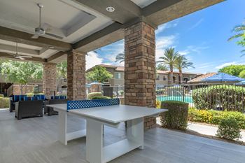 Outdoor ping pong table